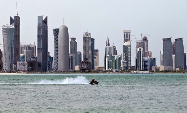 *Вид на столицу Катара - город Доха