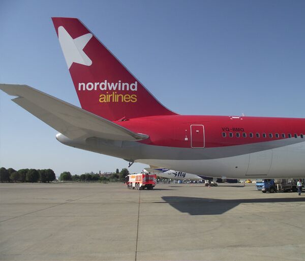 Самолет авиакомпании NordWind Airlines