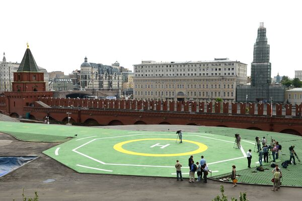 Вертолетная площадка в Кремле