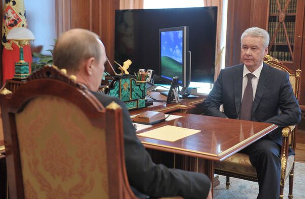 В.Путин провел рабочую встречу с С.Собяниным