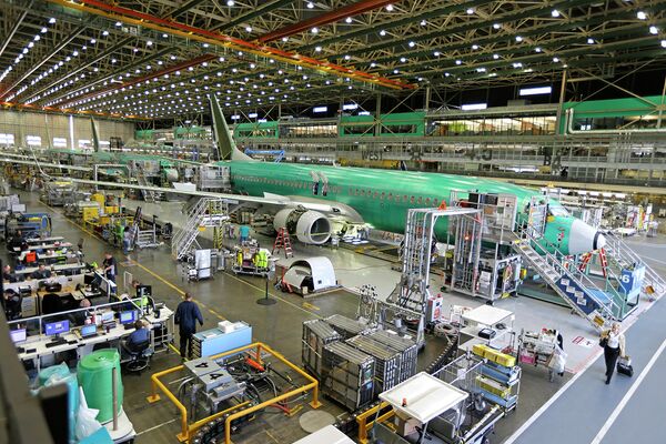 %Производство самолетов Boeing 737 MAX