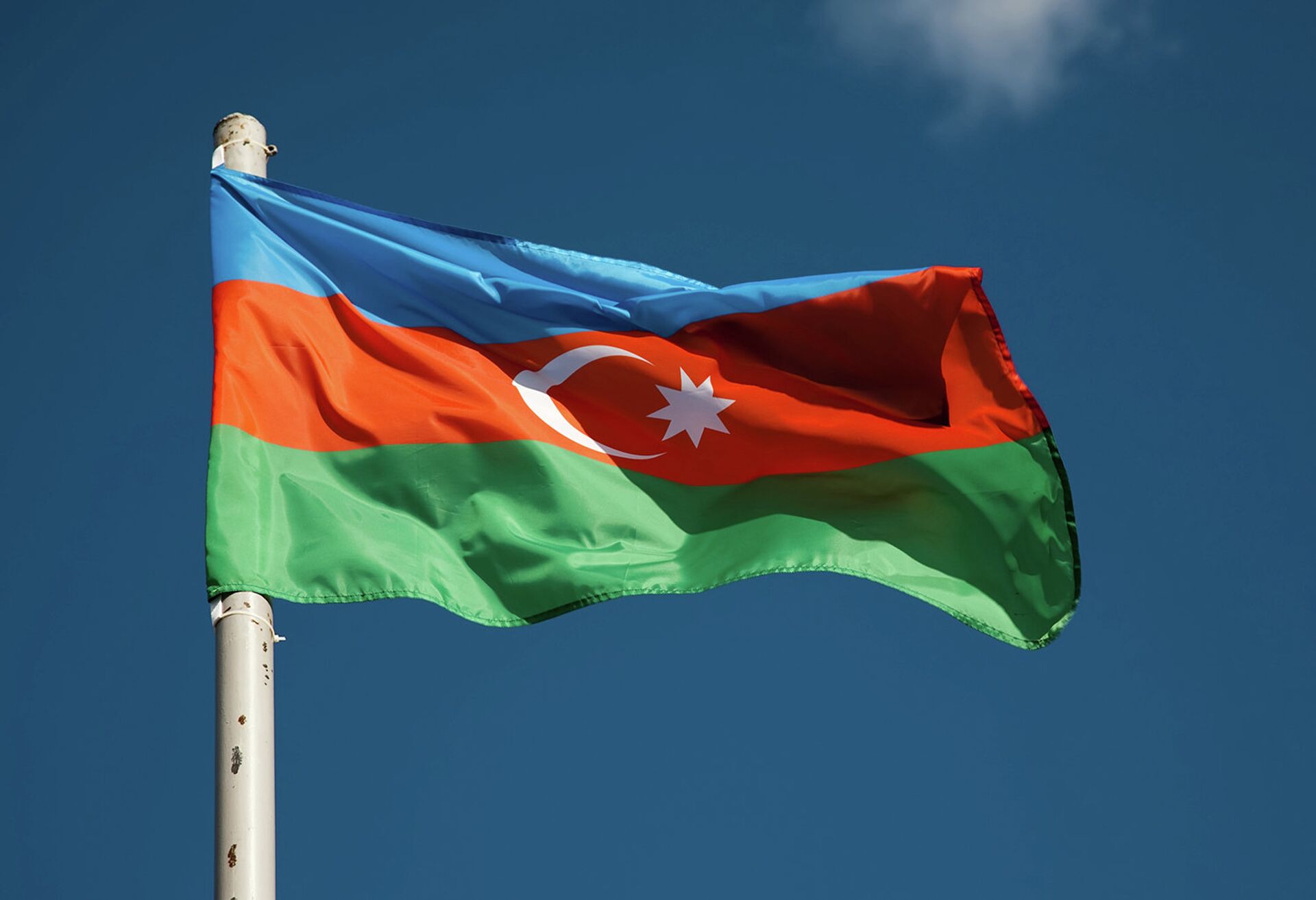 Флаг Азербайджана - ПРАЙМ, 1920, 06.10.2023