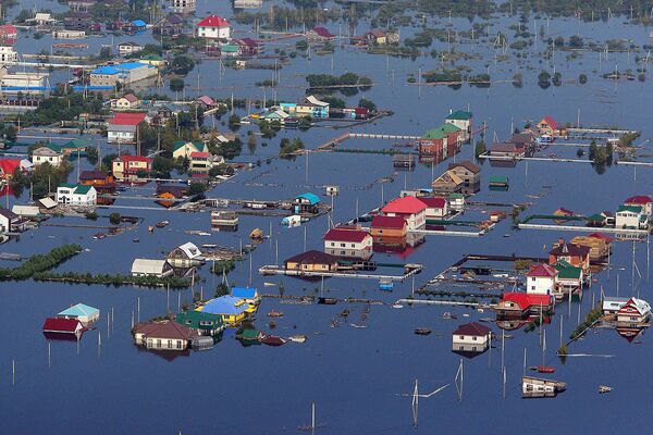 Под воду ушло, в частности село Владимирское Благовещенского района.