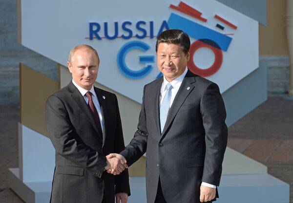 Президент России Владимир Путин и Председатель Китайской Народной Республики Си Цзиньпин
