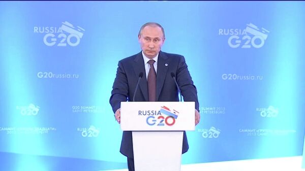 Путин о встрече с Обамой на саммите G20, конфликте в Сирии и Сноудене