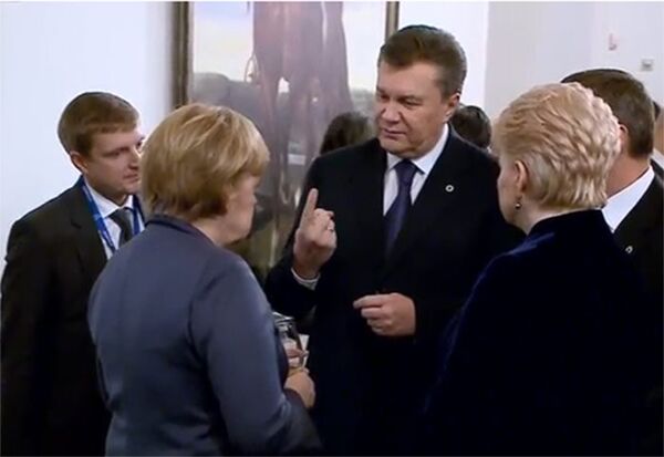 Президент Украины Виктор Янукович на саммите ЕС в Литве