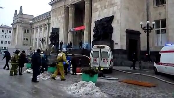 Первые кадры с места теракта на вокзале в Волгограде