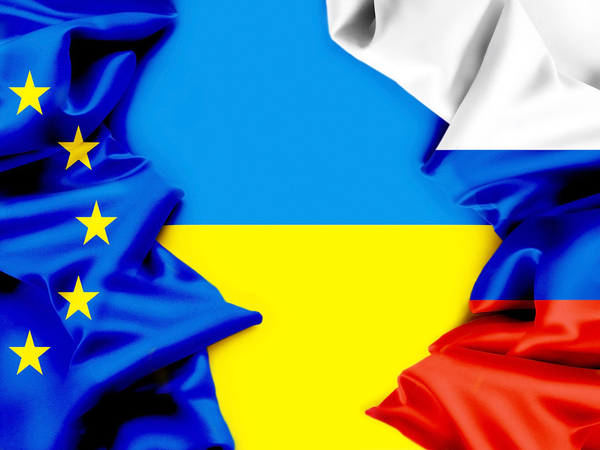 *Флаги Евросоюза Украины и России - ПРАЙМ, 1920, 02.05.2023