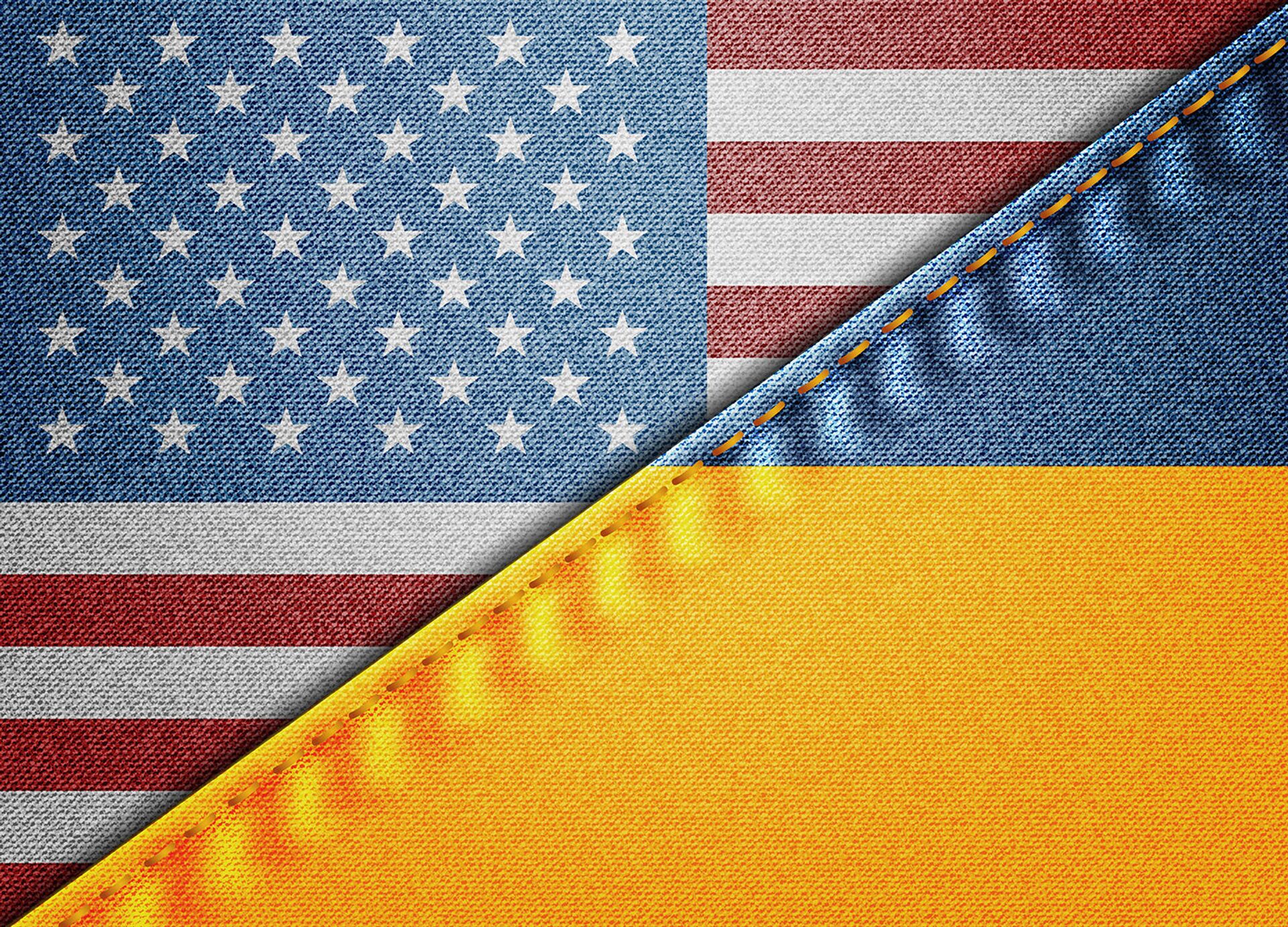 Флаги США и Украины - ПРАЙМ, 1920, 14.04.2023