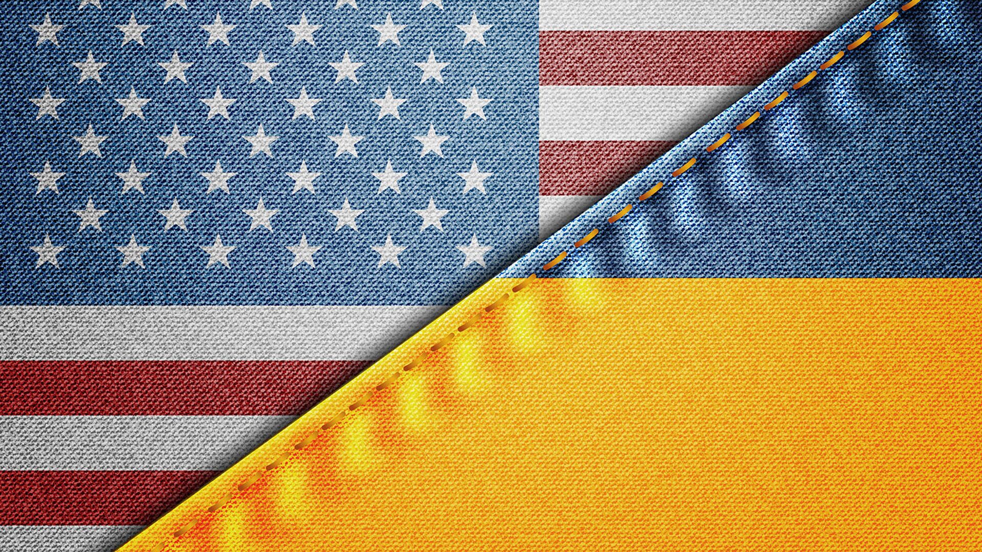 Флаги США и Украины - ПРАЙМ, 1920, 23.04.2025