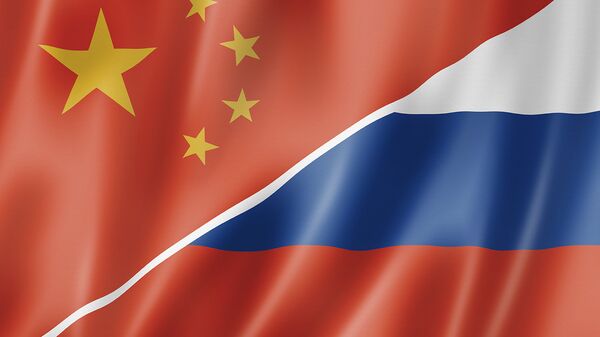 Флаги Китай-Россия