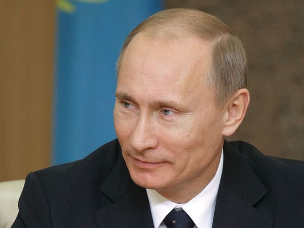 Председатель правительства РФ Владимир Путин принимает участие в заседании Межгоссовета ЕврАзЭС в Минске