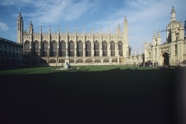 Часовня Королевского колледжа на территории Кембриджского университета