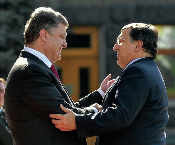 Встреча Петра Порошенко и Жозе Мануэля Баррозу в Киеве