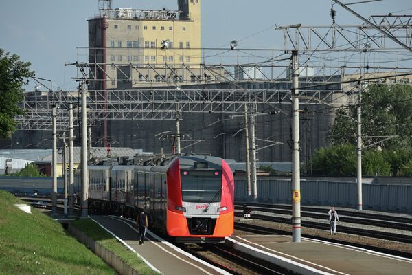 Запуск электропоезда Ласточка по маршруту Новосибирск - Барнаул
