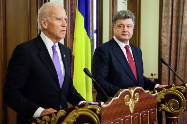 *Встреча П.Порошенко и Дж.Байдена в Киеве