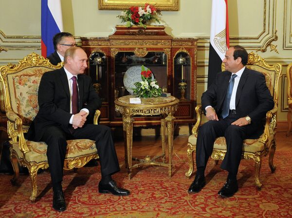 Визит президента РФ В.Путина в Египет. День второй