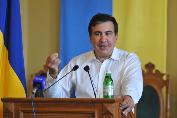 #Экс-президент Грузии М.Саакашвили посетил Львов
