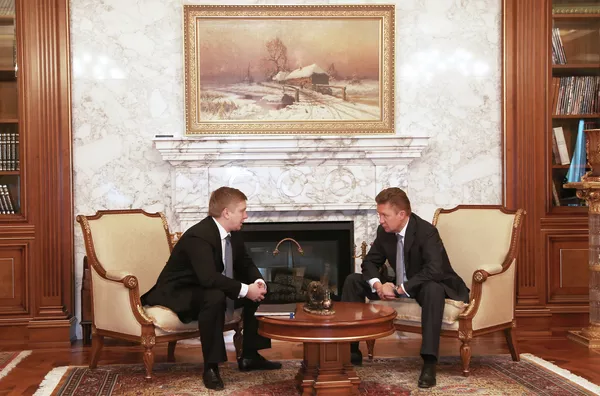 Встреча глав ОАО Газпром и НАК Нафтогаз Украины Алексея Миллера и Андрея Коболева