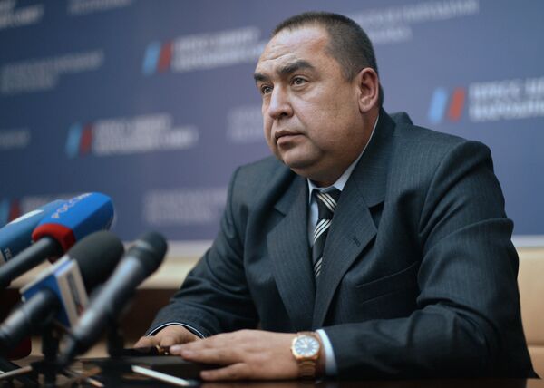 Избранный глава Луганской народной республики Игорь Плотницкий