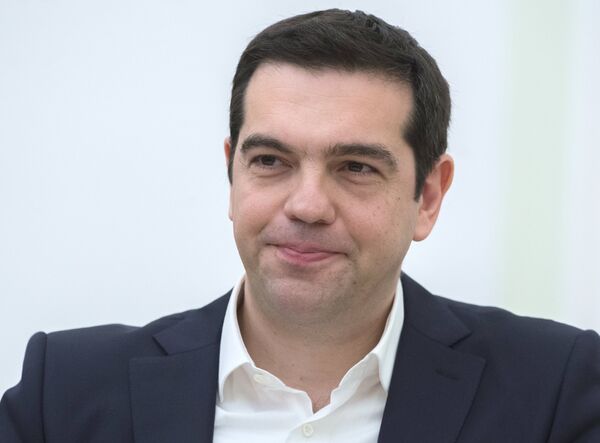 *Премьер-министр Греции Алексис Ципрас