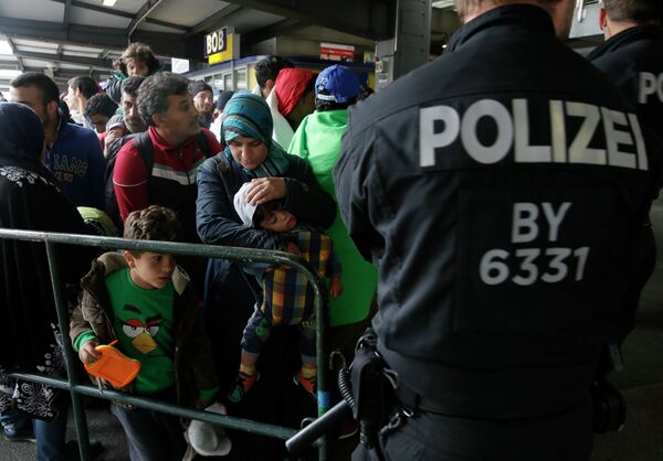 Беженцы с Ближнего Востока в Мюнхене