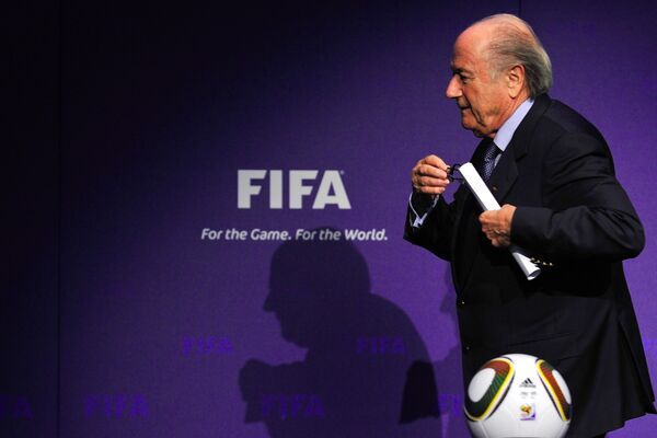 *Президент ФИФА Йозеф Блаттер