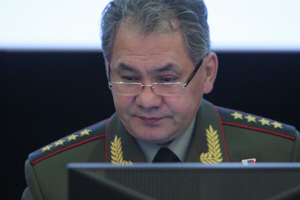 *Министр обороны России Сергей Шойгу
