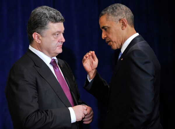 *Б.Обама встретился с П.Порошенко