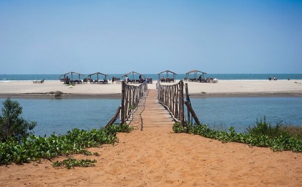 Пляж Мандрем на севере штата ГОА, Индия