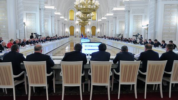 %Заседание Государственного совета РФ в Кремле