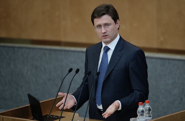 Министр энергетики РФ Александр Новак на пленарном заседании Государственной Думы РФ