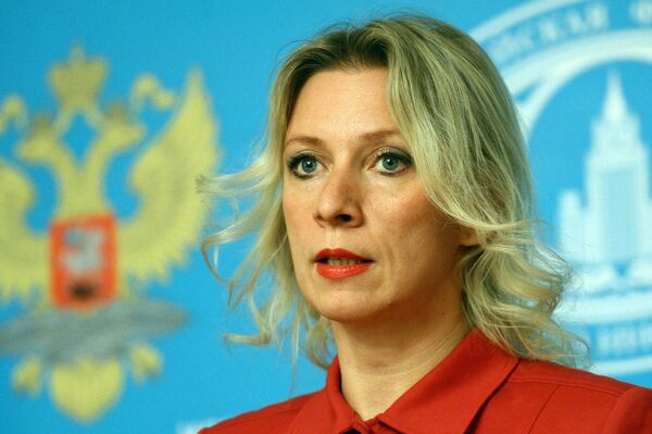 #Официальный представитель министерства иностранных дел России Мария Захарова на брифинге по текущим вопросам внешней политики