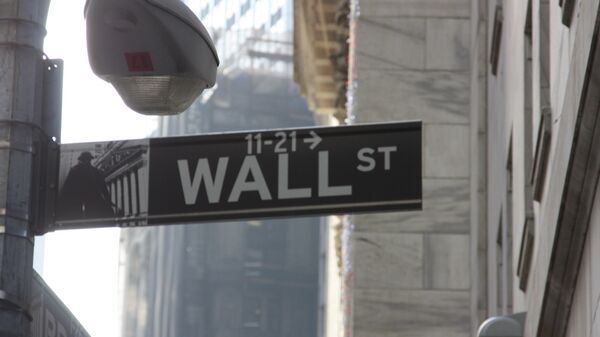 #Указатель на Wall Street в Нью-Йорке