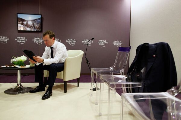 Дмитрий Медведев на Всемирном экономическом форуме в Давосе