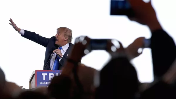 *Кандидат в президенты США Дональд Трамп