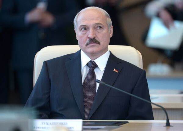 *Президент Белоруссии Александр Лукашенко