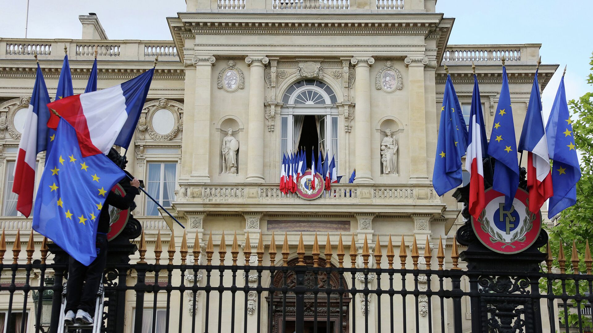*Здание Министерства иностранных дел Франции в Париже - ПРАЙМ, 1920, 07.10.2021