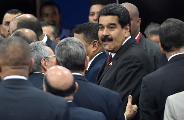 Президент Венесуэлы Николас Мадуро на Саммите Америк в Панаме