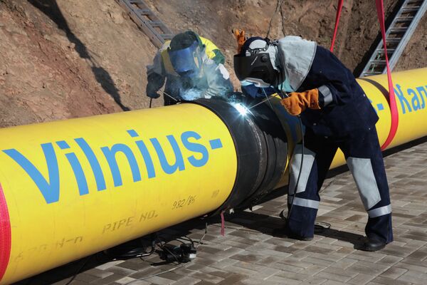 #Участок газопровода Минск-Вильнюс-Каунас-Калининград в Литве