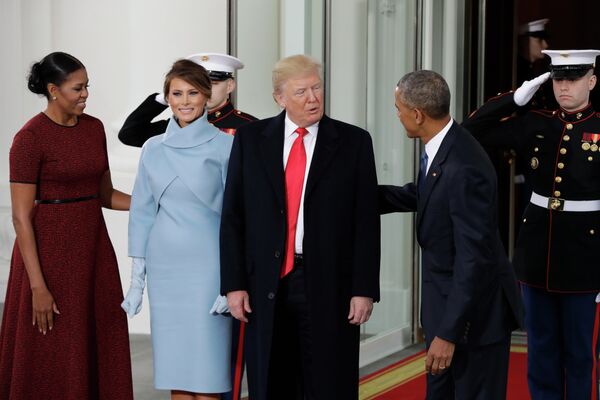 Барак и Мишель Обама, Дональд и Мелания Трамп