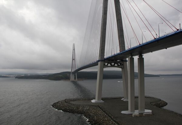 #Мост на остров Русский во Владивостоке