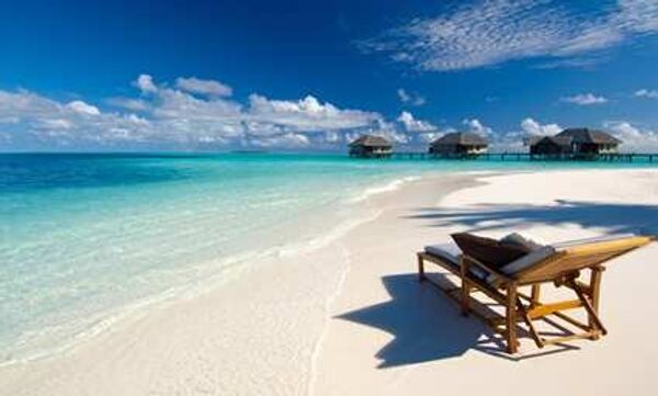 #Виллы и пляж спа-отеля Conrad Maldives