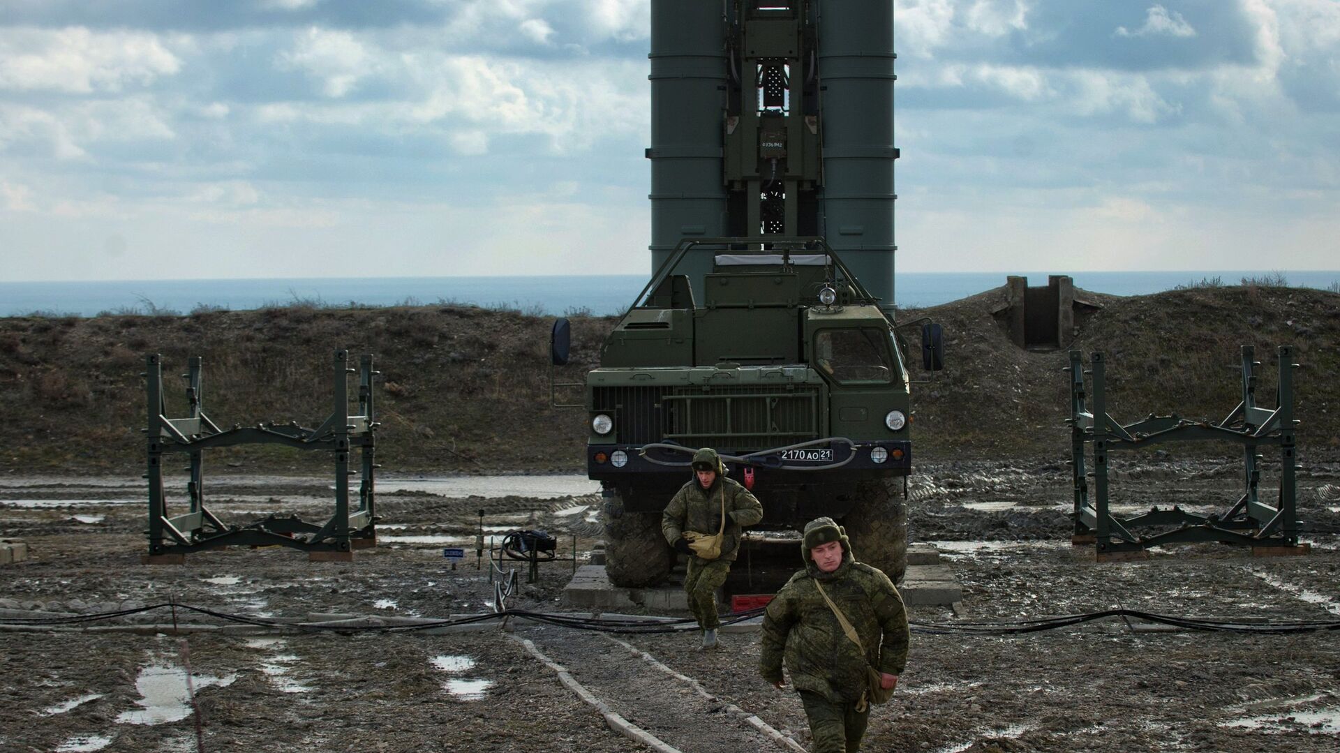 #Зенитный ракетный комплекс С-400 Триумф полка противовоздушной обороны в Феодосии - ПРАЙМ, 1920, 16.04.2024