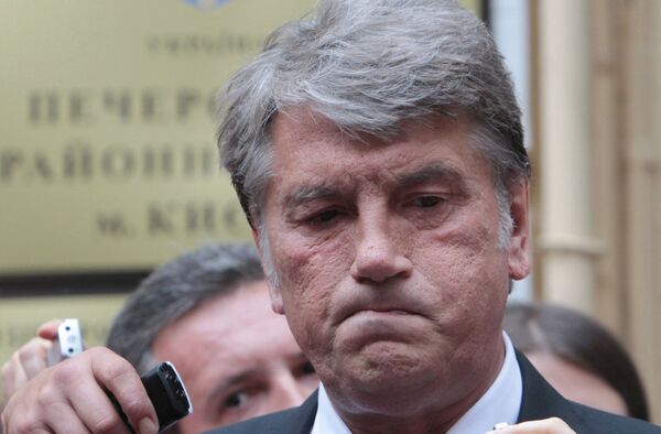 Экс-президент Украины В.Ющенко дал показания в качестве свидетеля по газовому делу Ю.Тимошенко
