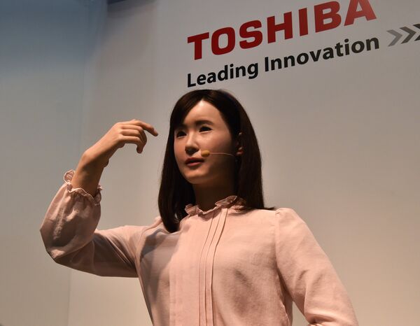 #Робот-гуманоид Айко Чихира от компании Toshiba