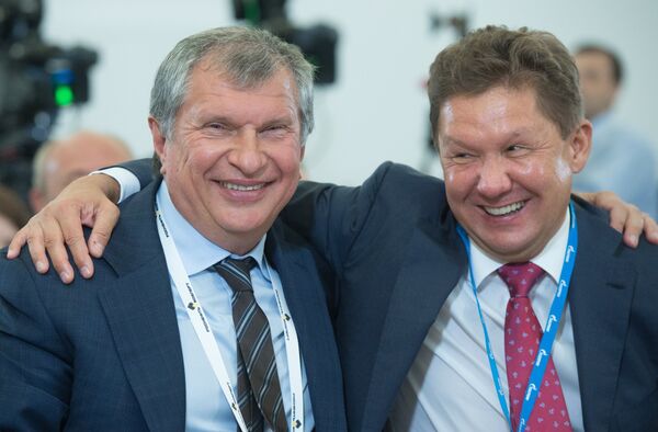 # Игорь Сечин и Алексей Миллер на Восточном экономическом форуме
