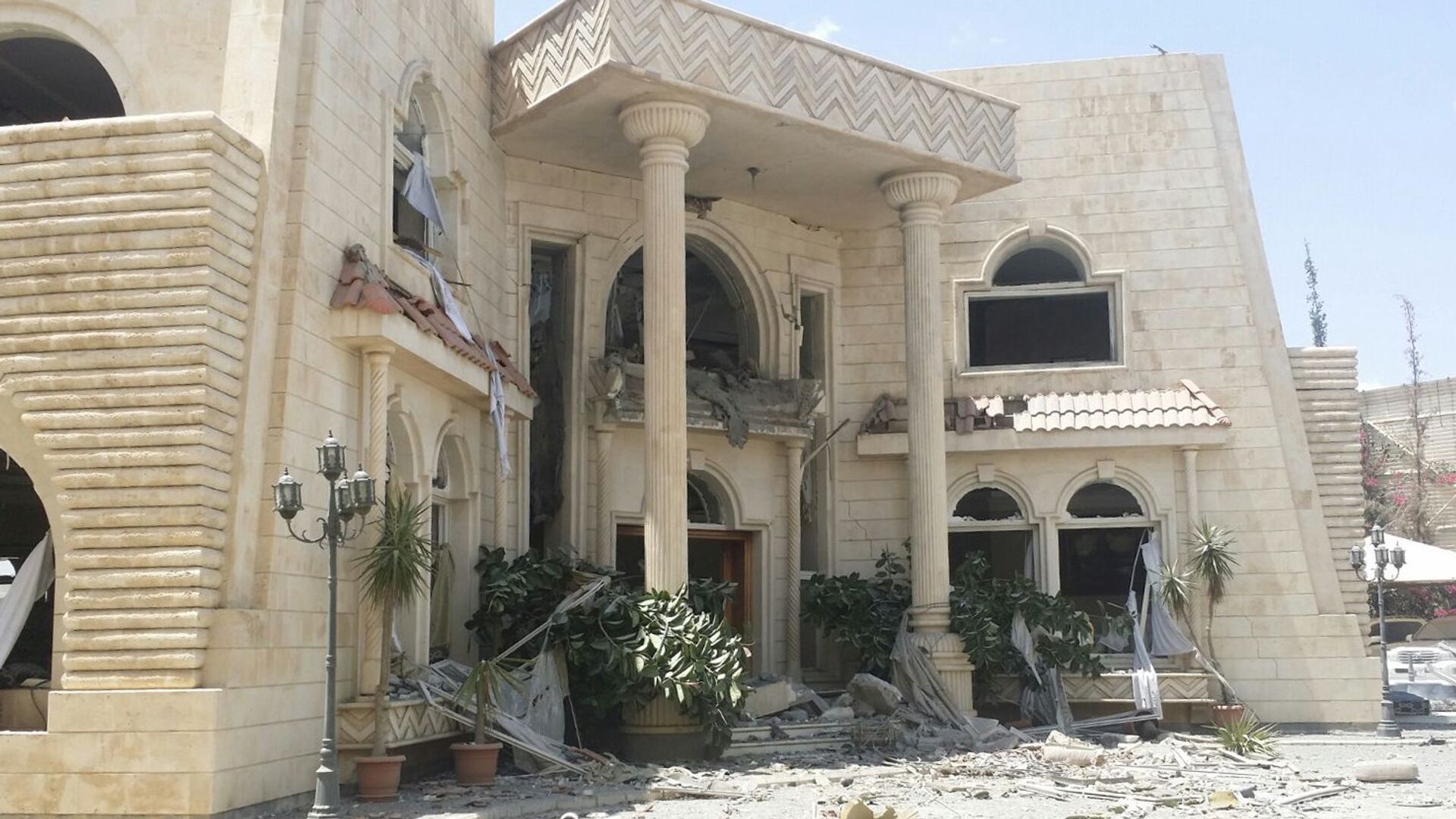 #Столица Йемена город Сана после обстрела - ПРАЙМ, 1920, 20.12.2023