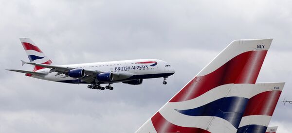 % Самолет авиакомпании British Airways