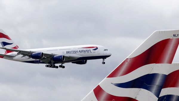 % Самолет авиакомпании British Airways